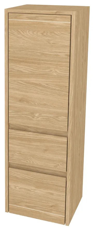 Mereo, Mereo Opto kúpeľňová skrinka vysoká 125 cm, pravé otváranie, Multidecor, Dub olejovaný, MER-CN995PDUO1