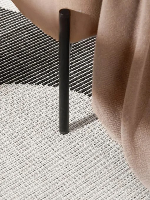 Obojstranný koberec Hanse Home Duet Bowen čierny / biely kruh