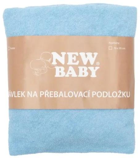 NEW BABY Návlek na prebaľovaciu podložku New Baby 50x70 modrý