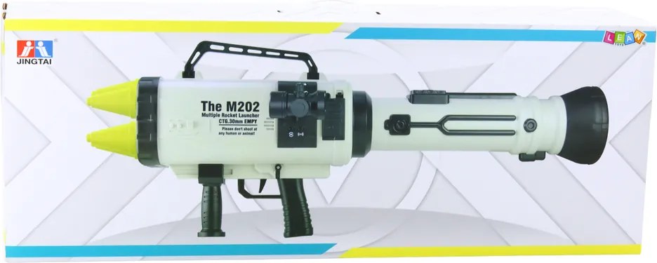 LEAN Toys Obrovský raketomet M202 s penovými strelami, 68 cm
