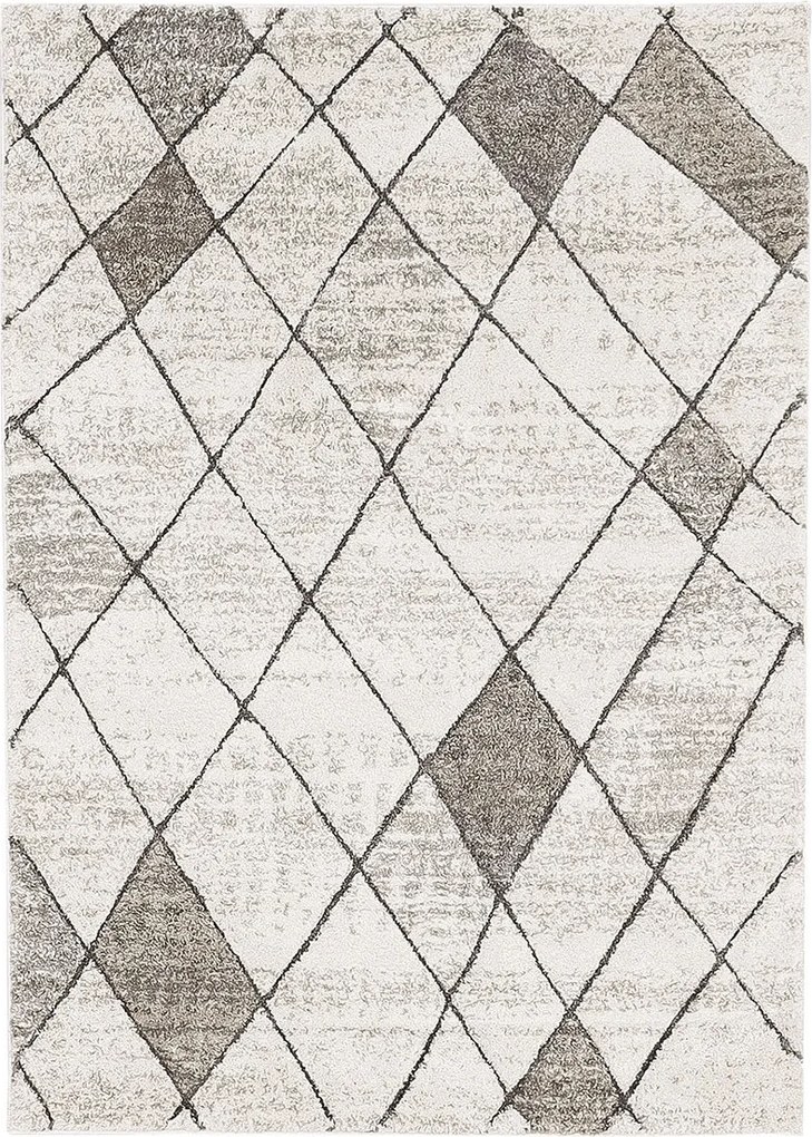 Oriental Weavers, Kusový koberec Castro Carved 4928/NQ2A, 67x120, béžová, kancelária