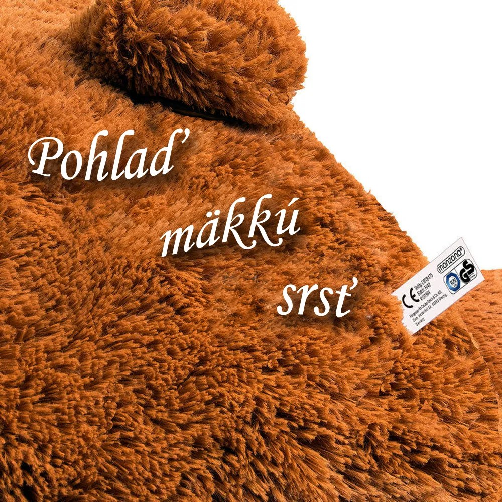 Monzana Veľký plyšový medveď BENY, 100cm, hnedá