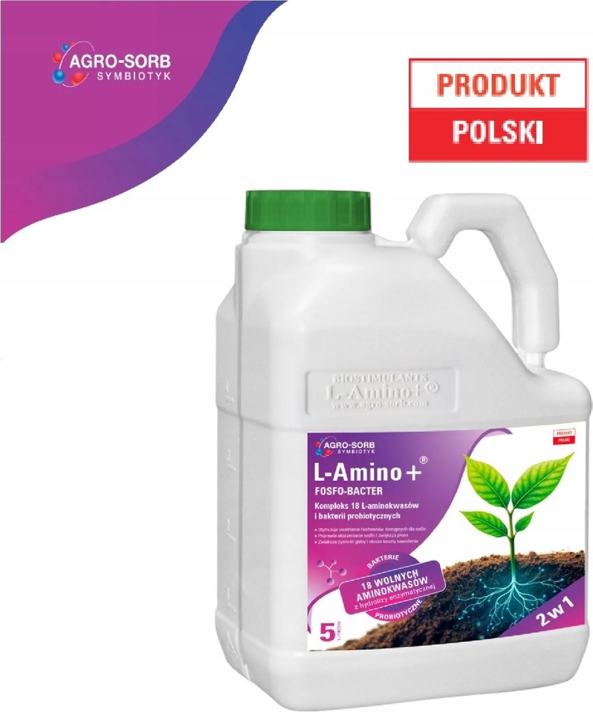 Agro-sorb Prírodné hnojivo L-amino+ Fosfo-bacter 18 Aminokyselín a Baktérie P