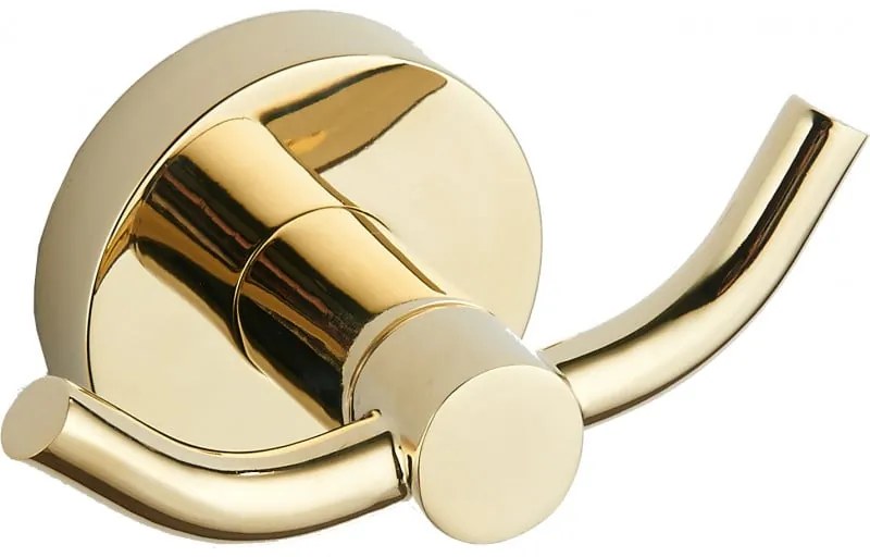 Mexen príslušenstvo, REMO držiak na uteráky, 2-háčik, zlatá, 70507352-50