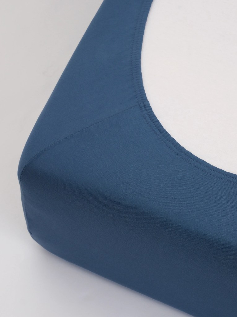 Jersey plachta s elastanom Deluxe 160 × 200 cm – námornícka modrá