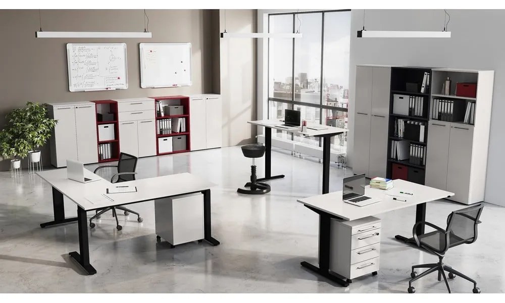 Polohovací pracovný stôl 200x240 cm Agenda – Germania