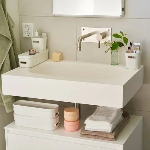 SmartStore Úložný box Compact XS, 0,6 l, biela, XS