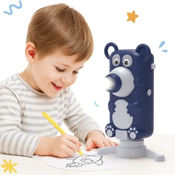 Detský projektor na kreslenie 3v1 tmavomodrý