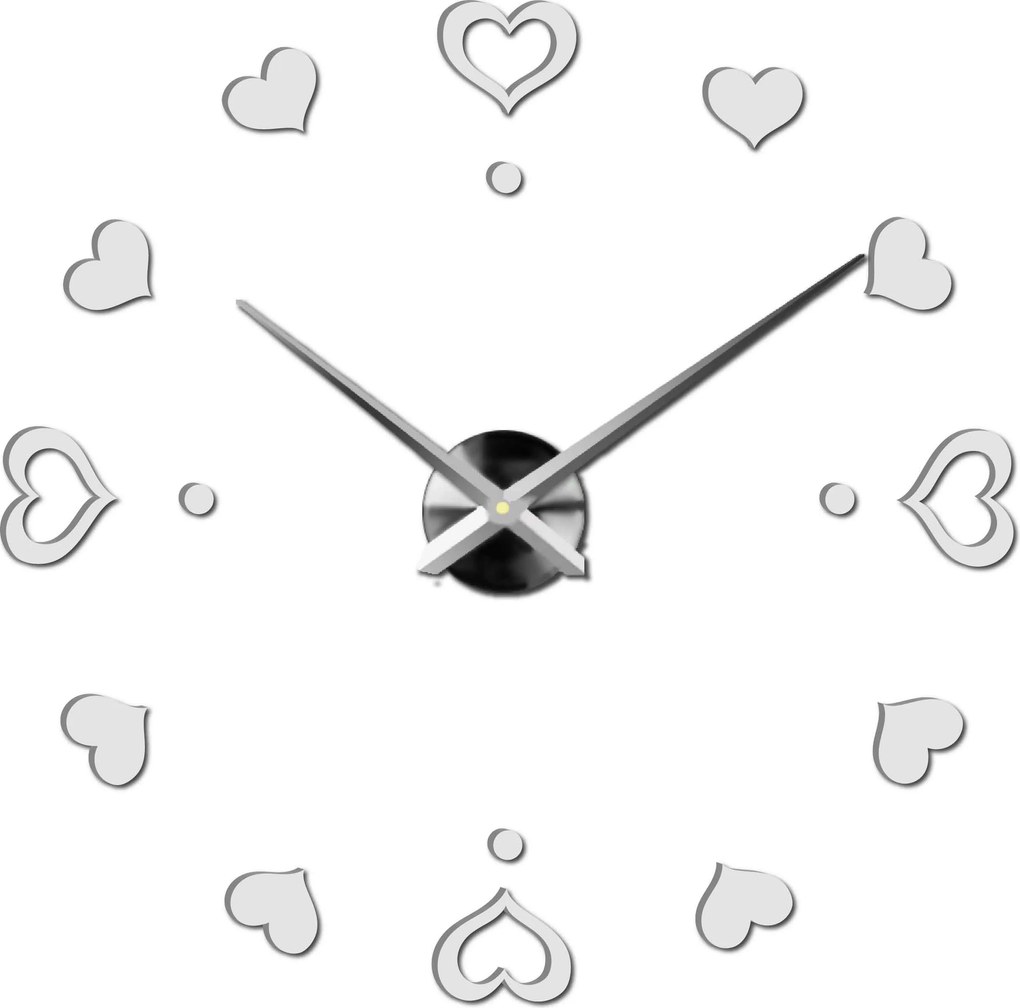 SENTOP | Nástenné hodiny ako obraz moderné hodiny vyrobené z plastu 12S046-S-Wall clock HEU- analógové