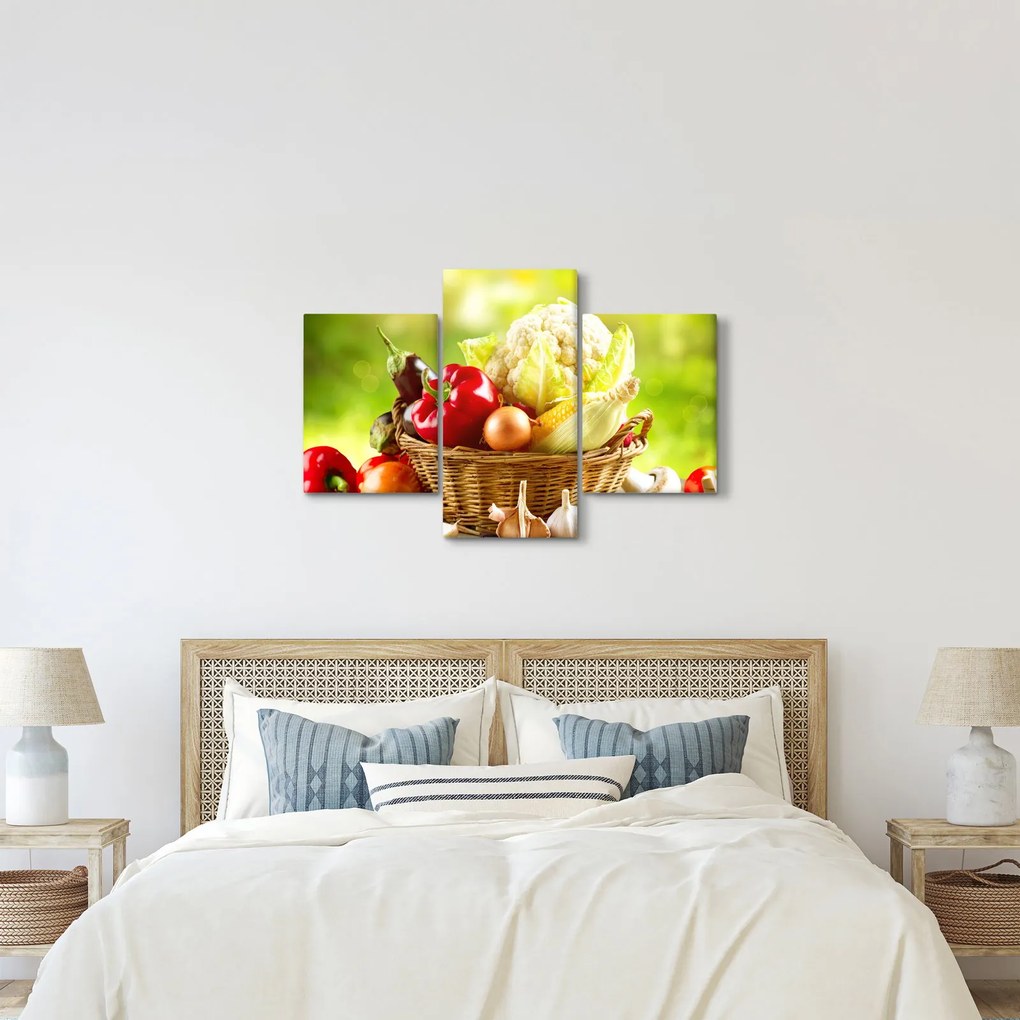 Obraz - Zelenina (90x60 cm)