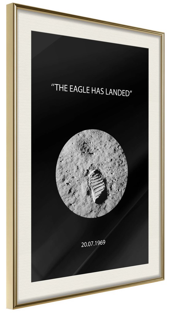 Artgeist Plagát - The Eagle Has Landed [Poster] Veľkosť: 20x30, Verzia: Čierny rám s passe-partout