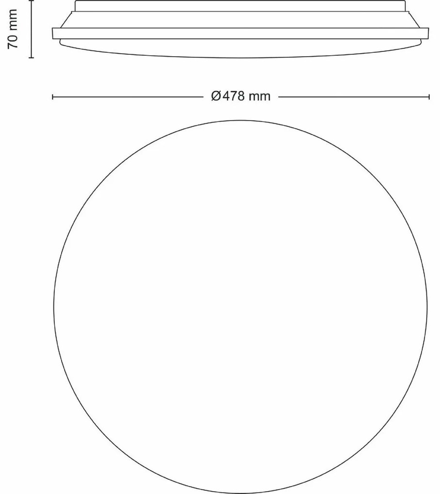 Philips 8720169196131 stropné LED svietidlo  Wincel 1x 40 W 4300lm 2700-6500K pr. 47,8 cm + ovládač