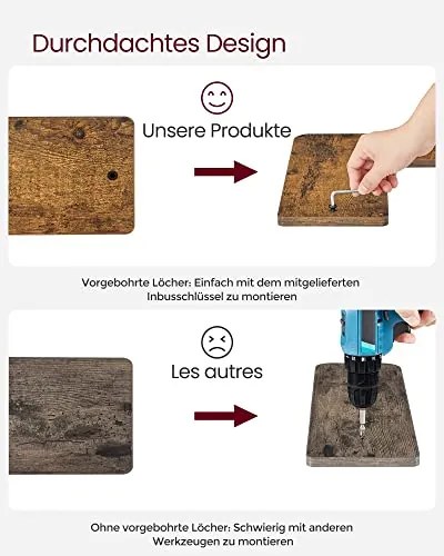 Rohové police, 2ks, industriálne, 1,2x40x29x14cm