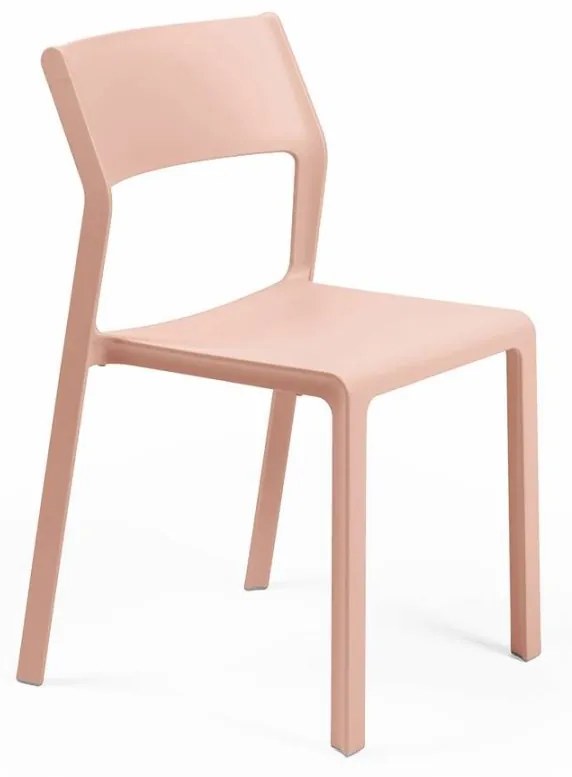 TRILL BISTROT záhradná stolička bez podrúčok rosa bouquet
