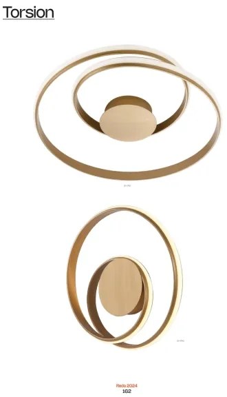 Redo 01-1790 - Stmievateľné LED nástenné svietidlo TORSION LED/27W/230V bronzové