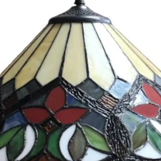 Tiffany luster do obývačky BRIGHT Ø42