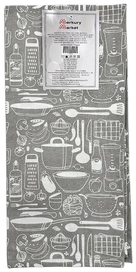 Kuchynská utierka OTC-10909 45x70 cm lístie