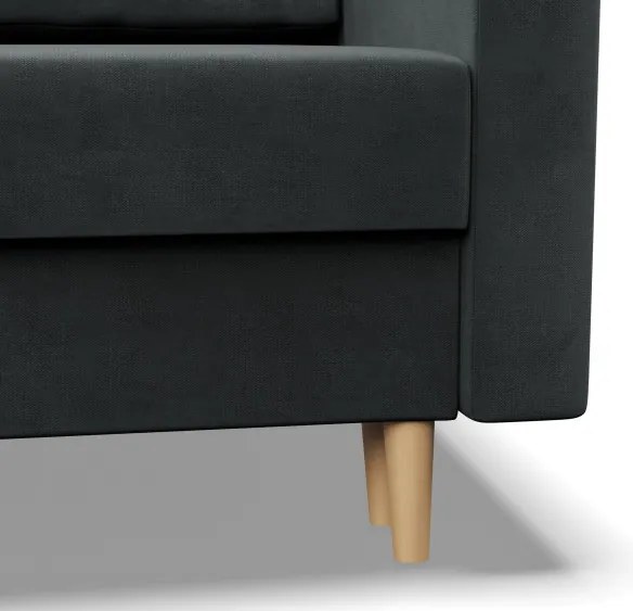 Sedacia súprava BLANK Elegant v tvare U tmavosivá