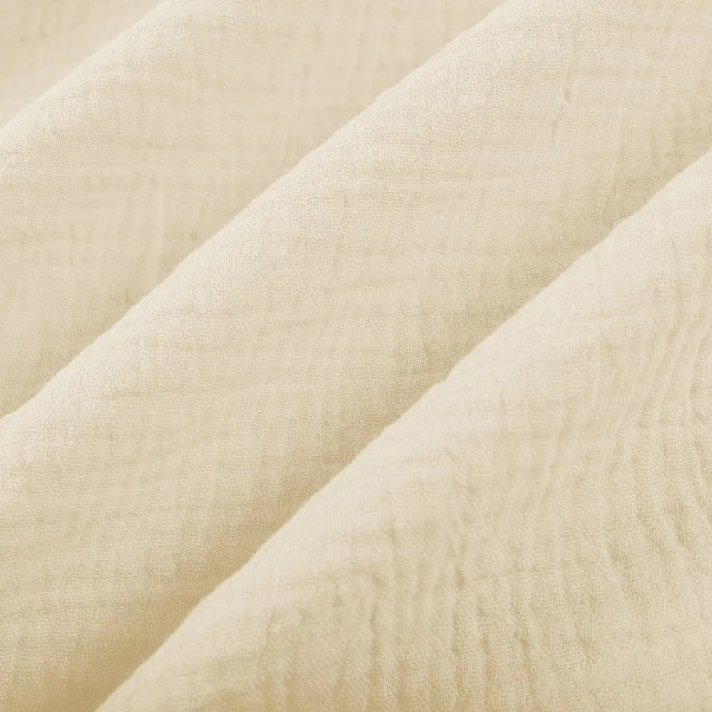 Biante Mušelínová obliečka na vankúš MSN-083 Krémová 70 x 90 cm