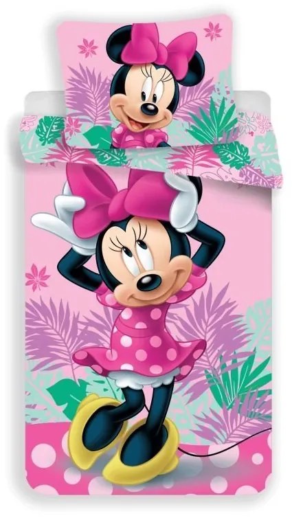 JERRY FABRICS Obliečky Minnie Tropic Polyester 140/200, 70/90 cm