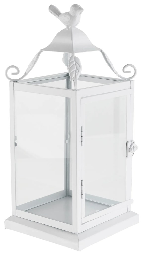 Lampáš, 32 cm, biela, kov, POGOL TYP 1
