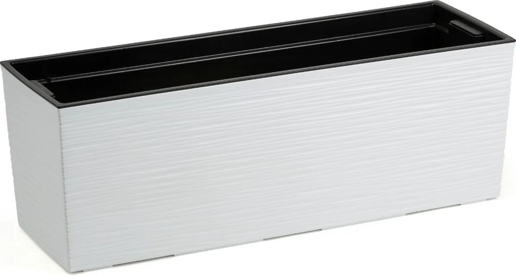 Plastový květináč Bouquet Riflo 56x19 cm bílý