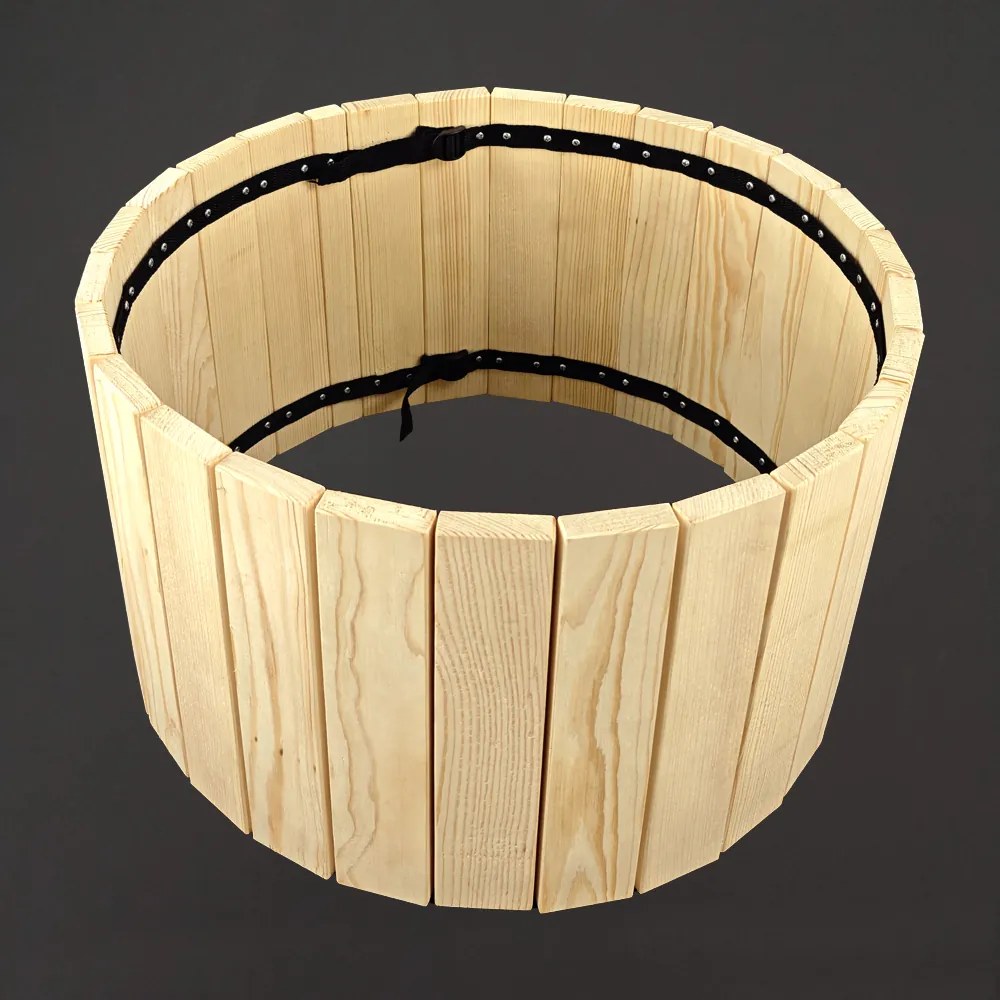 AMADEA Dřevěný designový obal s plastovou nádobou uvnitř, 54x54x30 cm