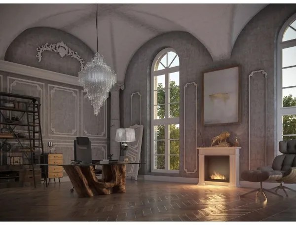 InFire - BIO krb 115x100 cm 3kW biela