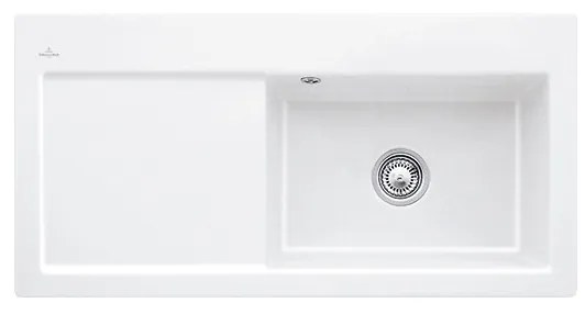 Villeroy & Boch Subway 60 XL - Keramický vstavaný drez 1000x510 mm, alpská biela CeramicPlus 671901R1