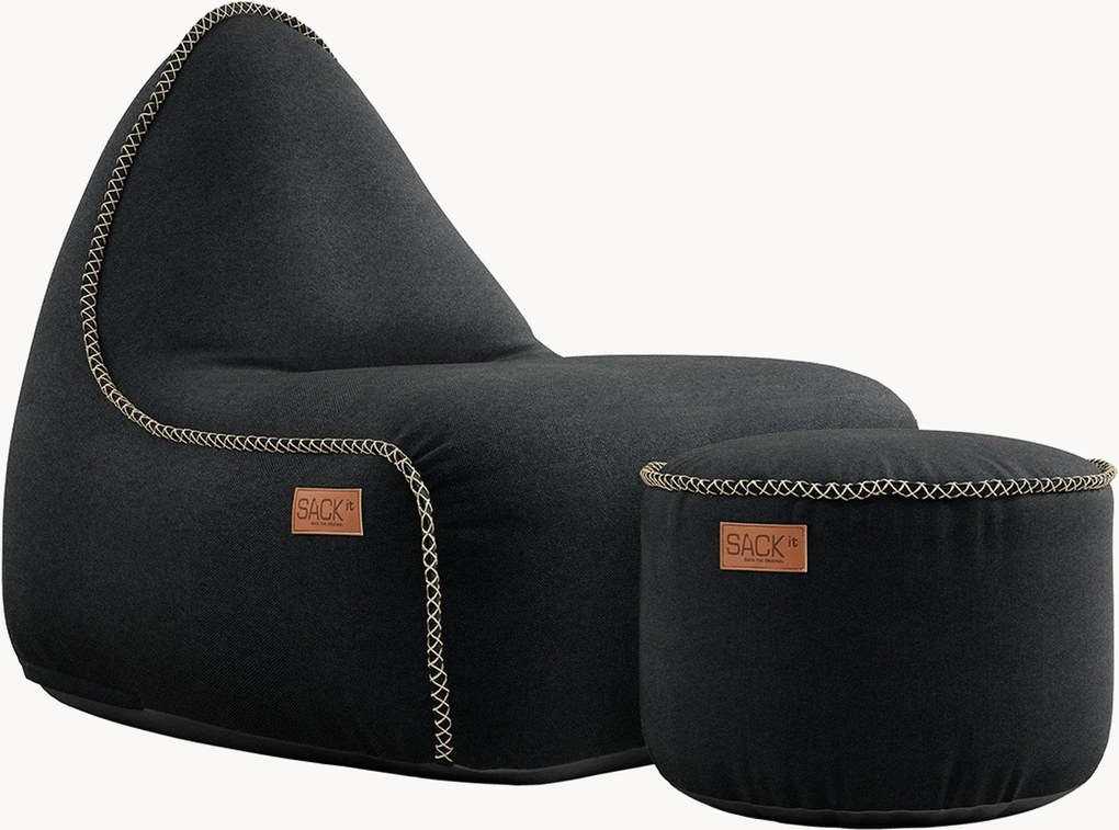 Sedací vak's podnožkou Canvas