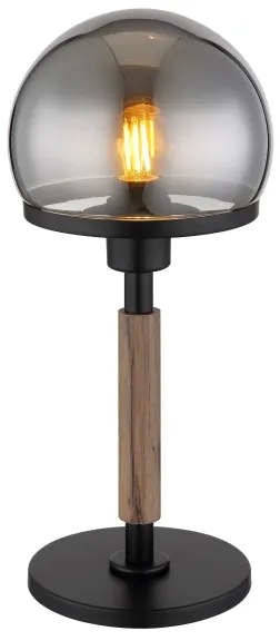 Globo 21954S - Stolná lampa HAKU 1xE27/40W/230V čierna/hnedá