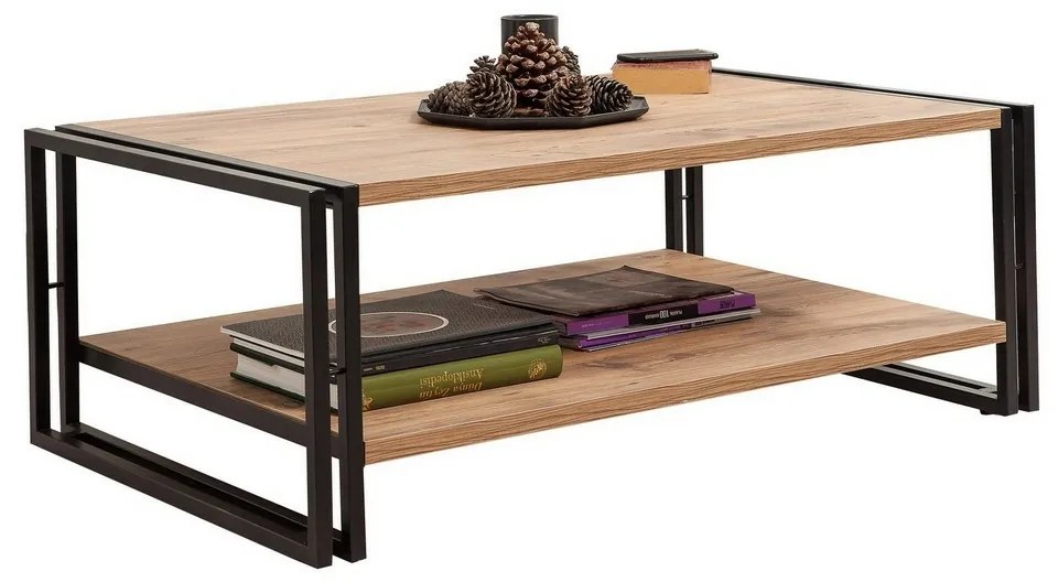 Konferenčný stolík Cosmo Atlantic Pine and Black