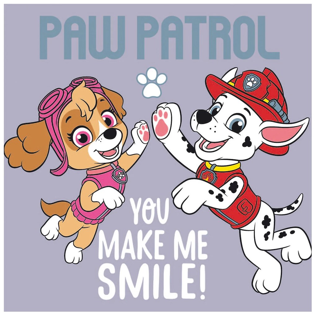 DETSKÝ LISOVANÝ BAVLNENÝ UTERÁK PAW PATROL 30X30 CM VZOROVANÝ