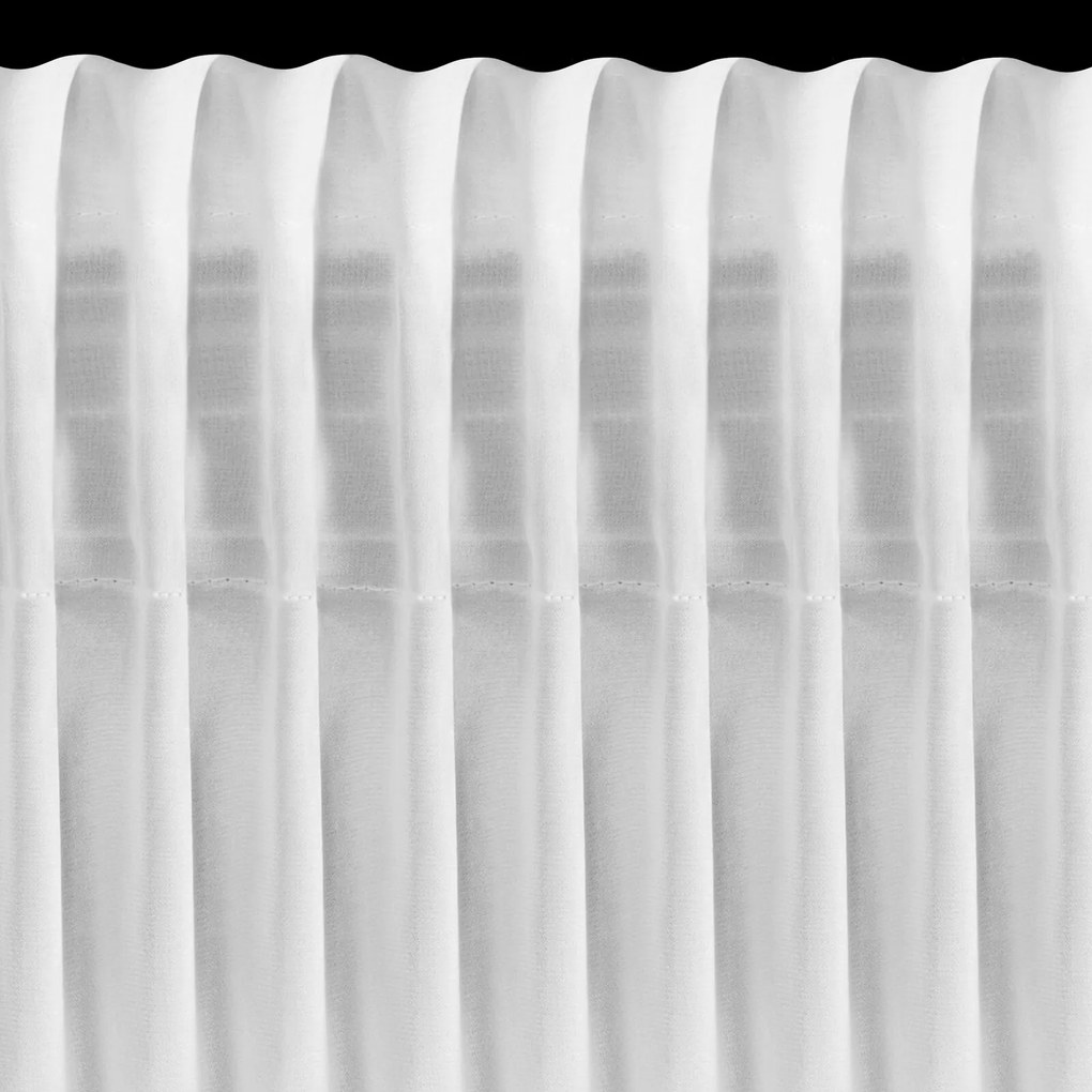 ZÁCLONA NA PÁSKE LORETA 400X160 CM BIELA