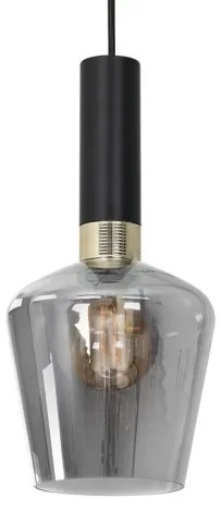 Luster na lanku ROMA BLACK 1xE27/60W/230V