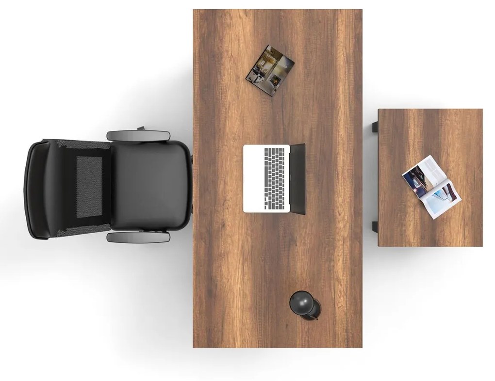 Súprava kancelárskeho nábytku Banth orech/sivá