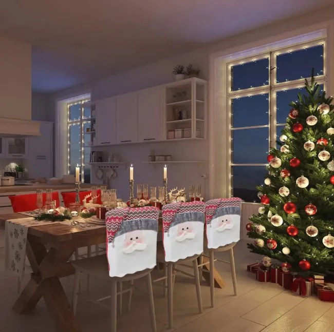 Vianočný poťah na stoličku YX22020