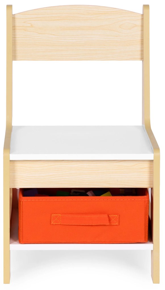 Zostava detského nábytku, stôl + 2 stoličky, kriedová tabuľa, ECOTOYS