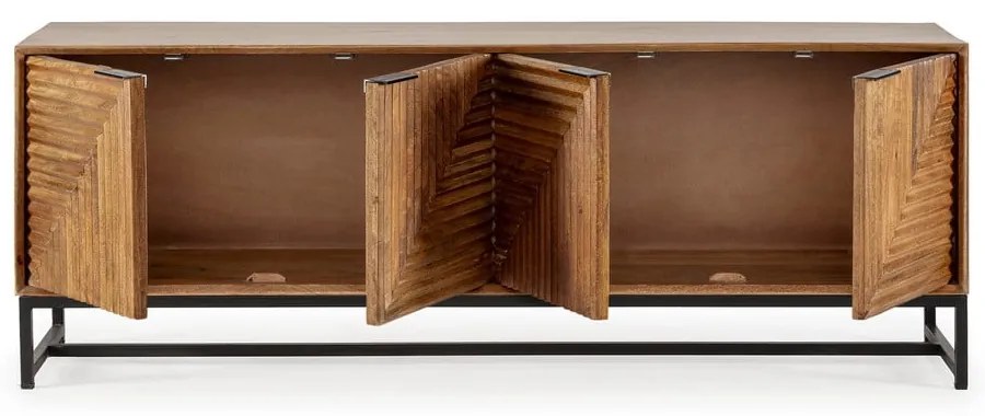 TV stolík z mangového dreva v prírodnej farbe 160x58x40 cm Nereida – MOME