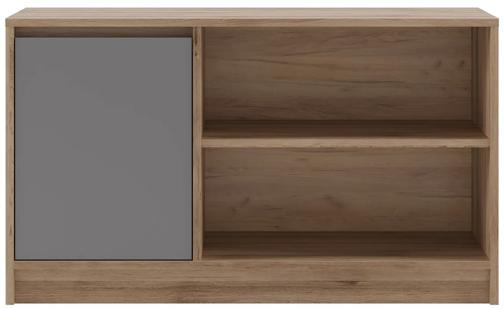 TV stolík Boran TV-E - dub artisan / sivá