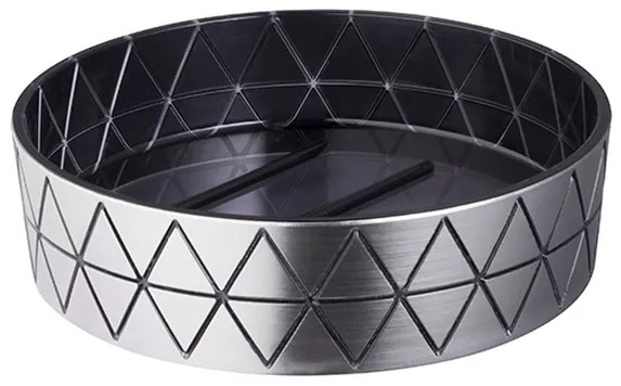 BISK Erga Star, miska na mydlo na postavenie, strieborná, ERG-07114