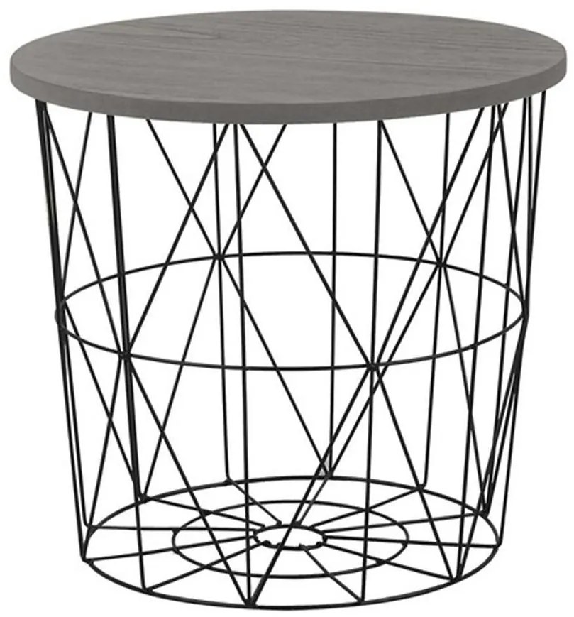 Konferenčný stolík Mariffa sivá/čierna 42