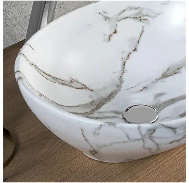 Umývadlo na dosku Pati biele