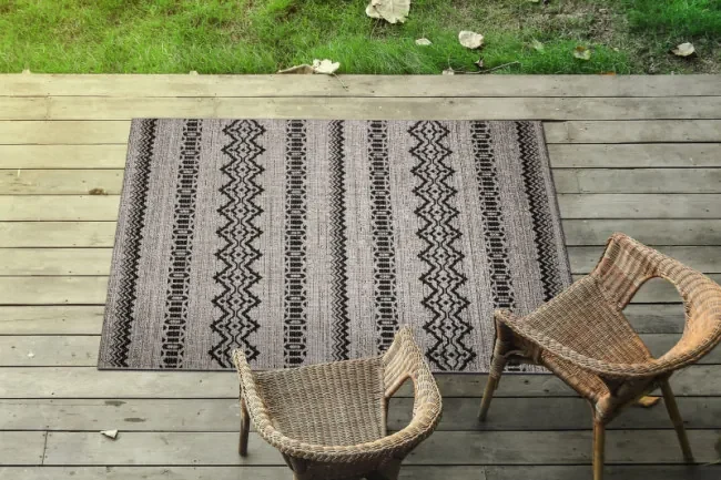 Koberec šnúrkový SIZAL FLOORLUX 20510 strieborný / čierny