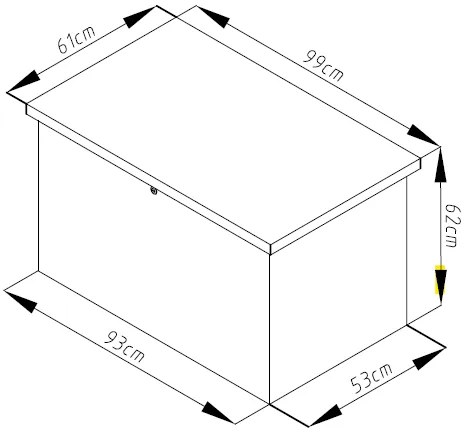 Úložný box MAX A 295 L, tmavosivý