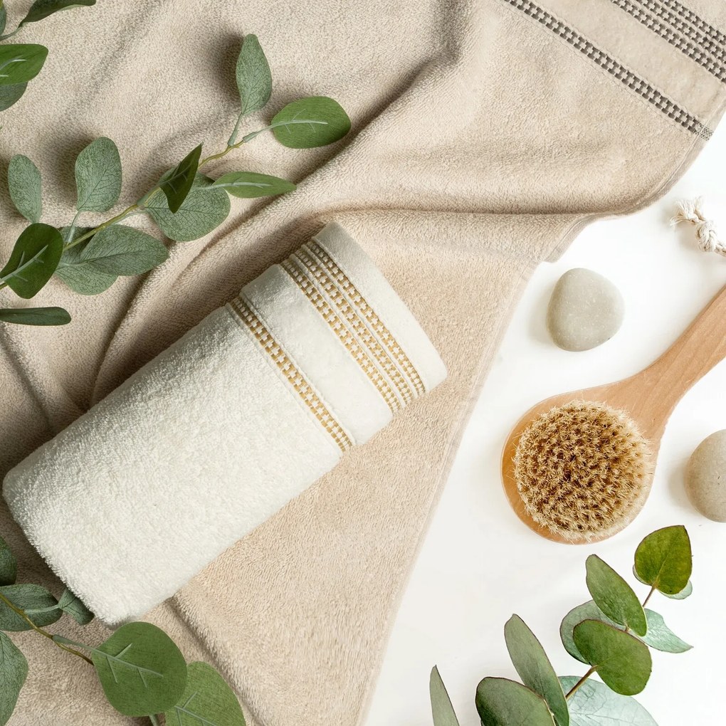 BAVLNENÝ UTERÁK AMANDA4 70X140 CM SIVÁ