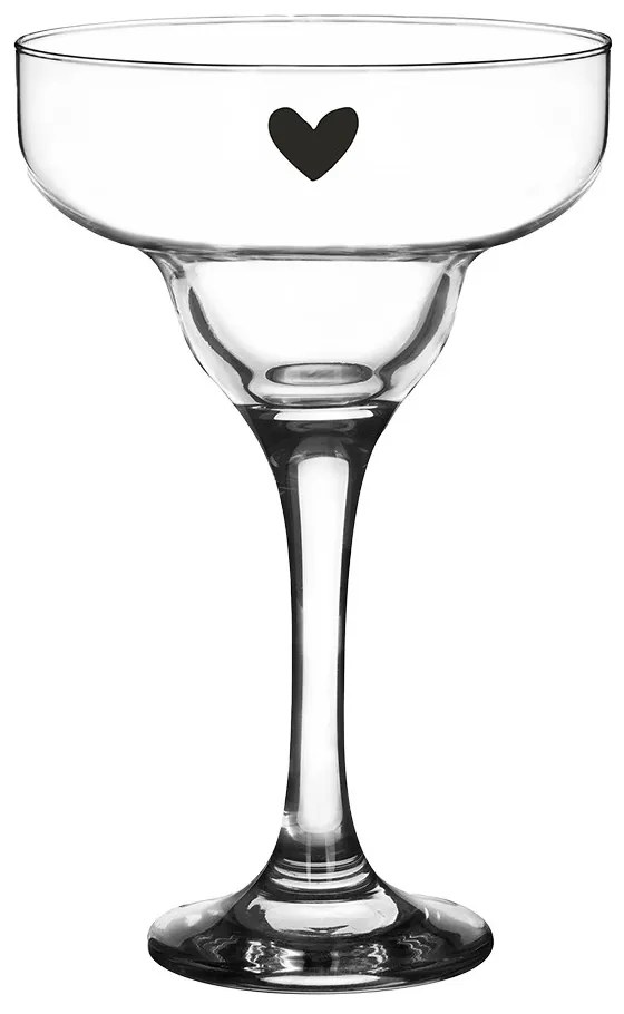 Poháre na Martini so srdiečkom Heart - Ø 7*17 cm / 200 ml