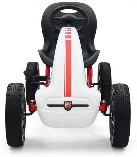 Šlapacia motokára Abarth biela