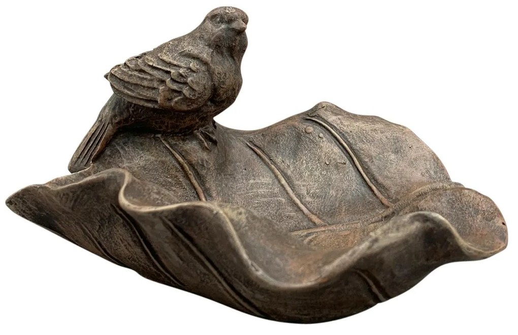 Napájadlo pre vtáky Kristopher, 9,5x16,8 cm, magnézium, hnedá