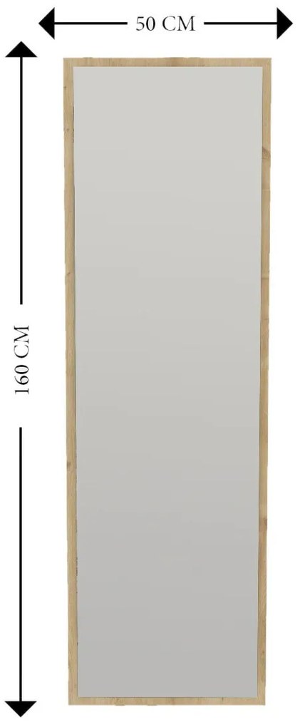 Tessa prírodné zrkadlo 50 x 160 cm